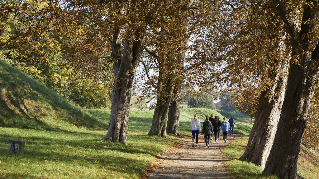 Gåtur på toppen af Fredericia Vold