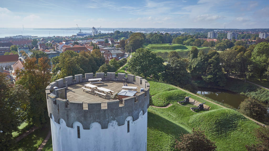 Fredericia vold og det hvide vandtårn