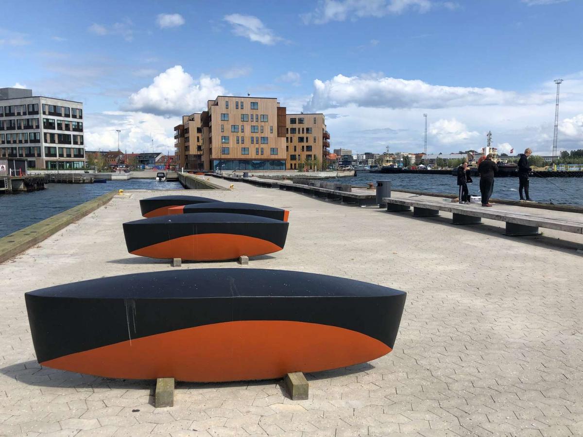 Værket "På bedding" i Kanalbyen