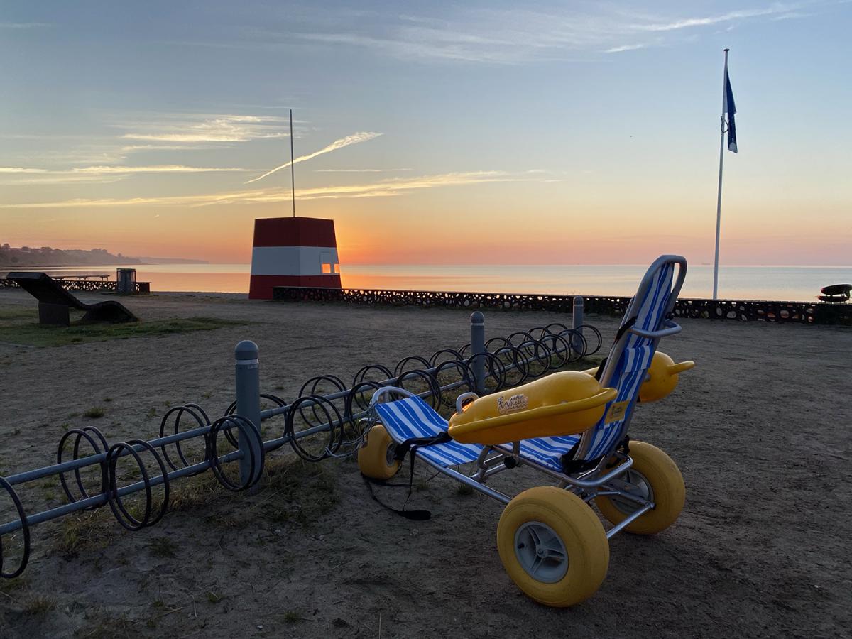 Handicapvenlig badestol på Østerstrand