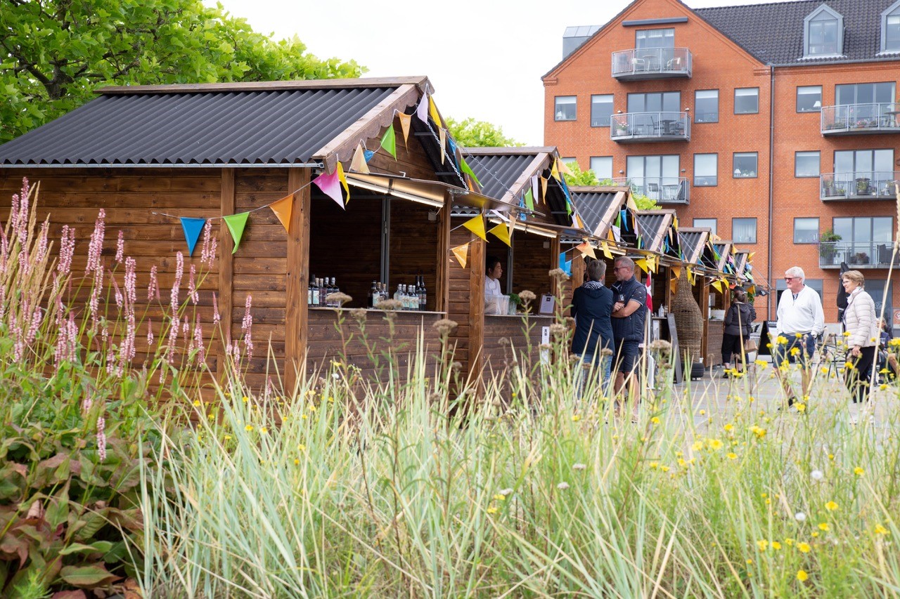 Hyttebyen på J.B. Nielsens Plads