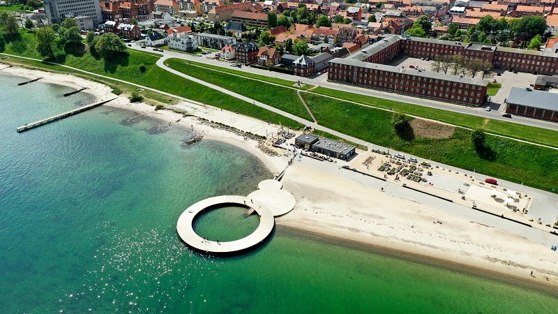 Østerstrand set fra luften