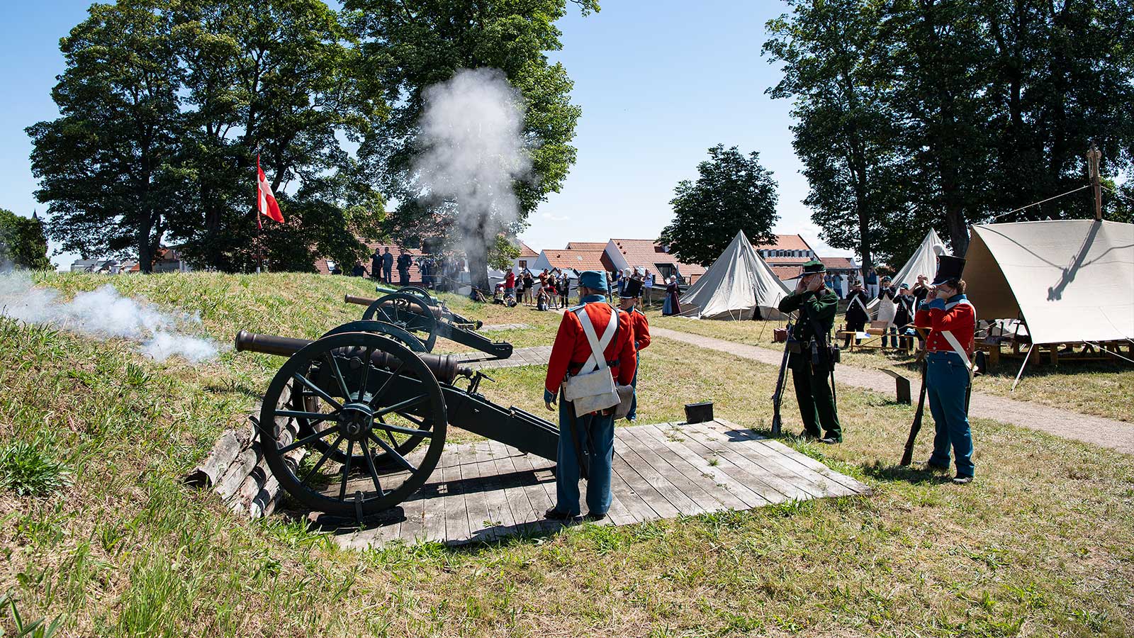 Besøg soldaterlejren på Fredericia Vold