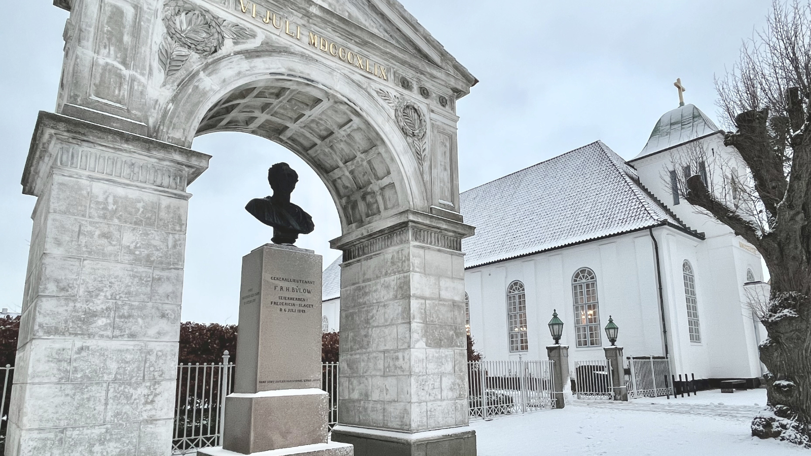 Statuen ved Bülows plads i Fredericia