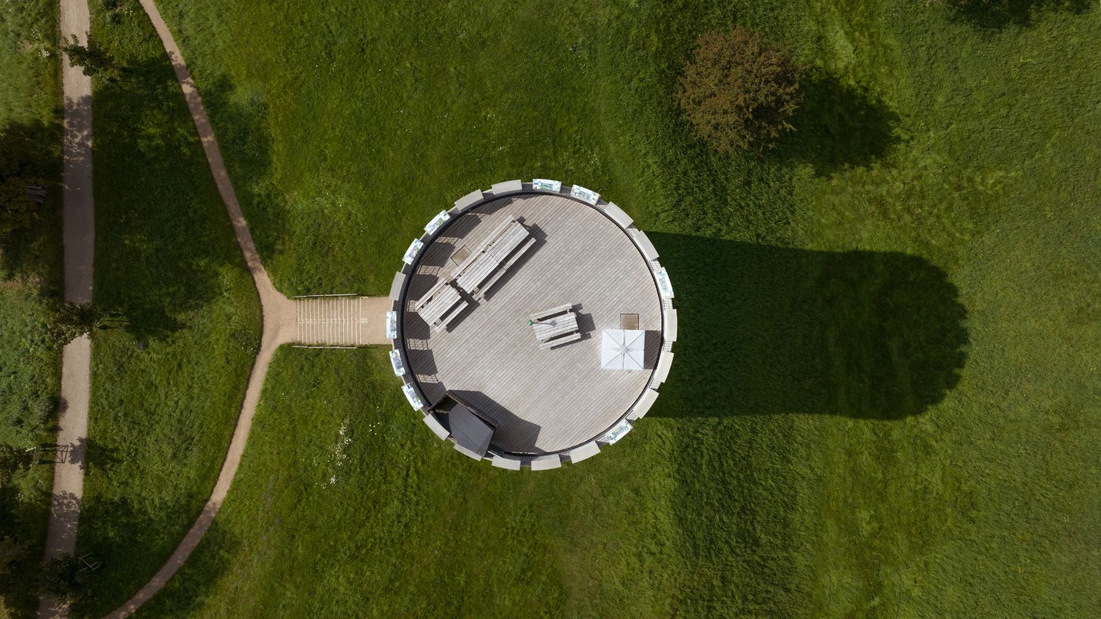 Vandtårnet set fra oven