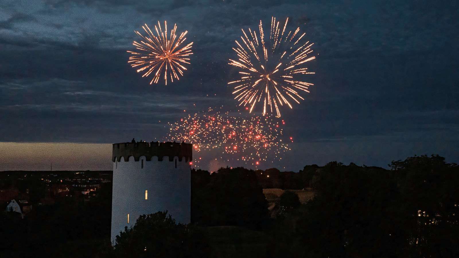 Fyrværkeri til Fæstningsdagene i Fredericia