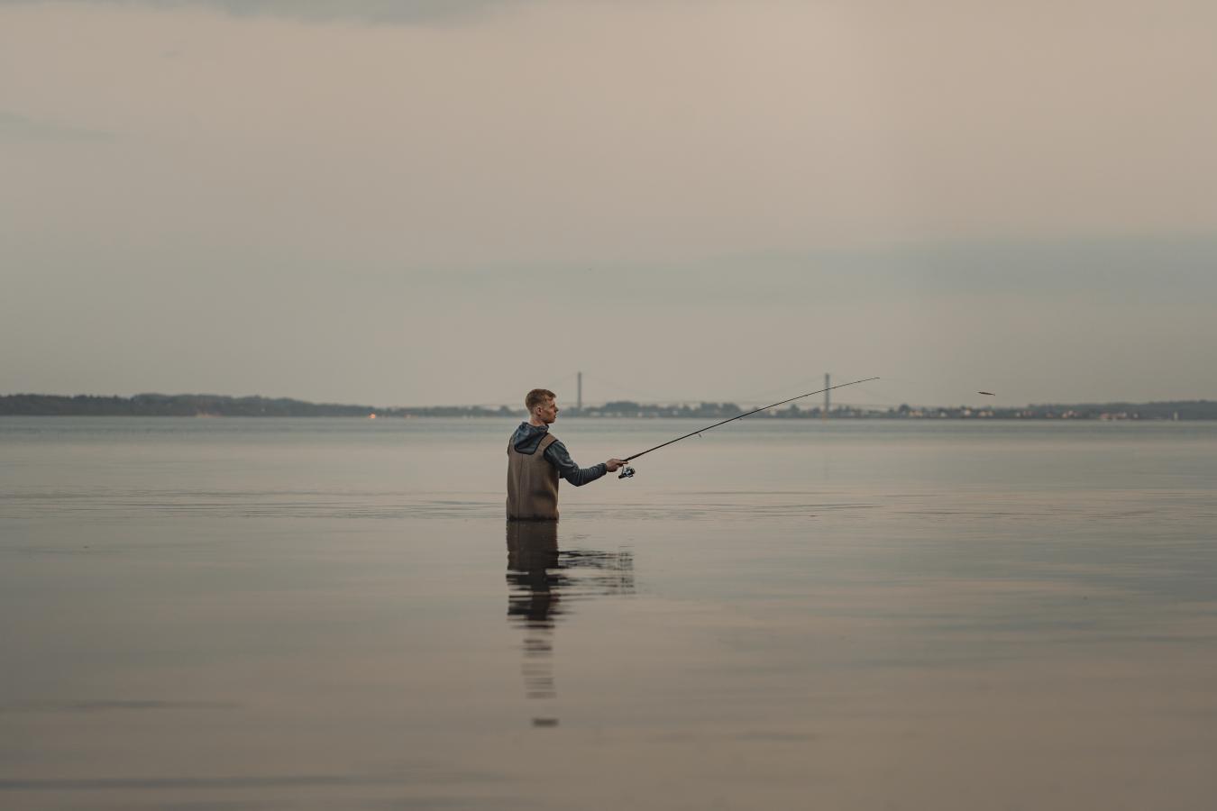 Lystfisker i Lillebælt
