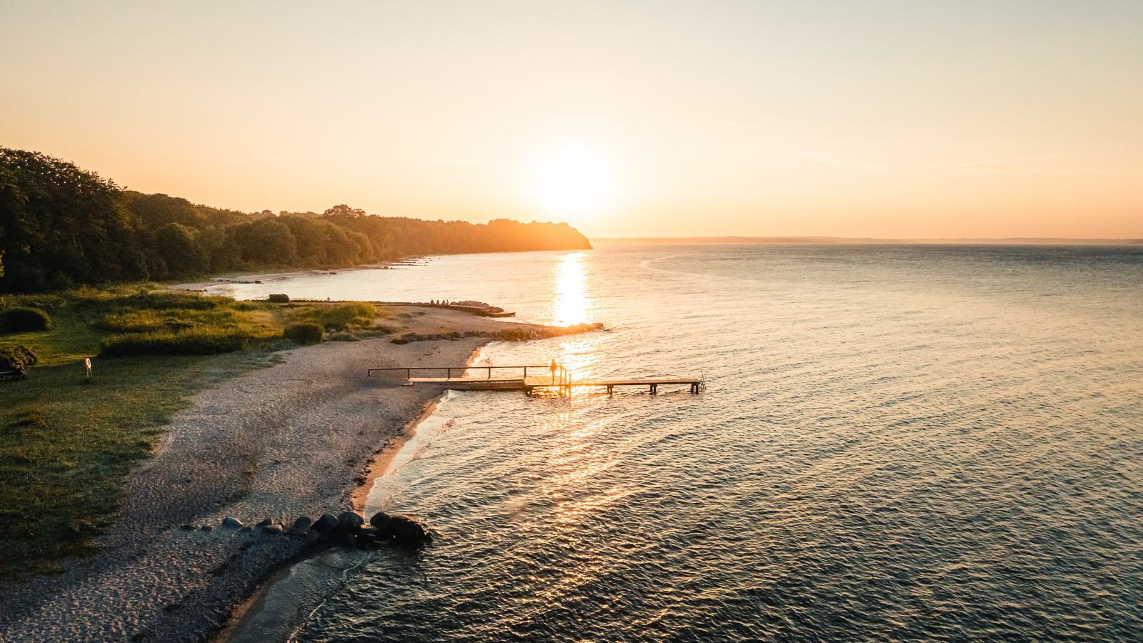 Trelde Næs solnedgang og natur