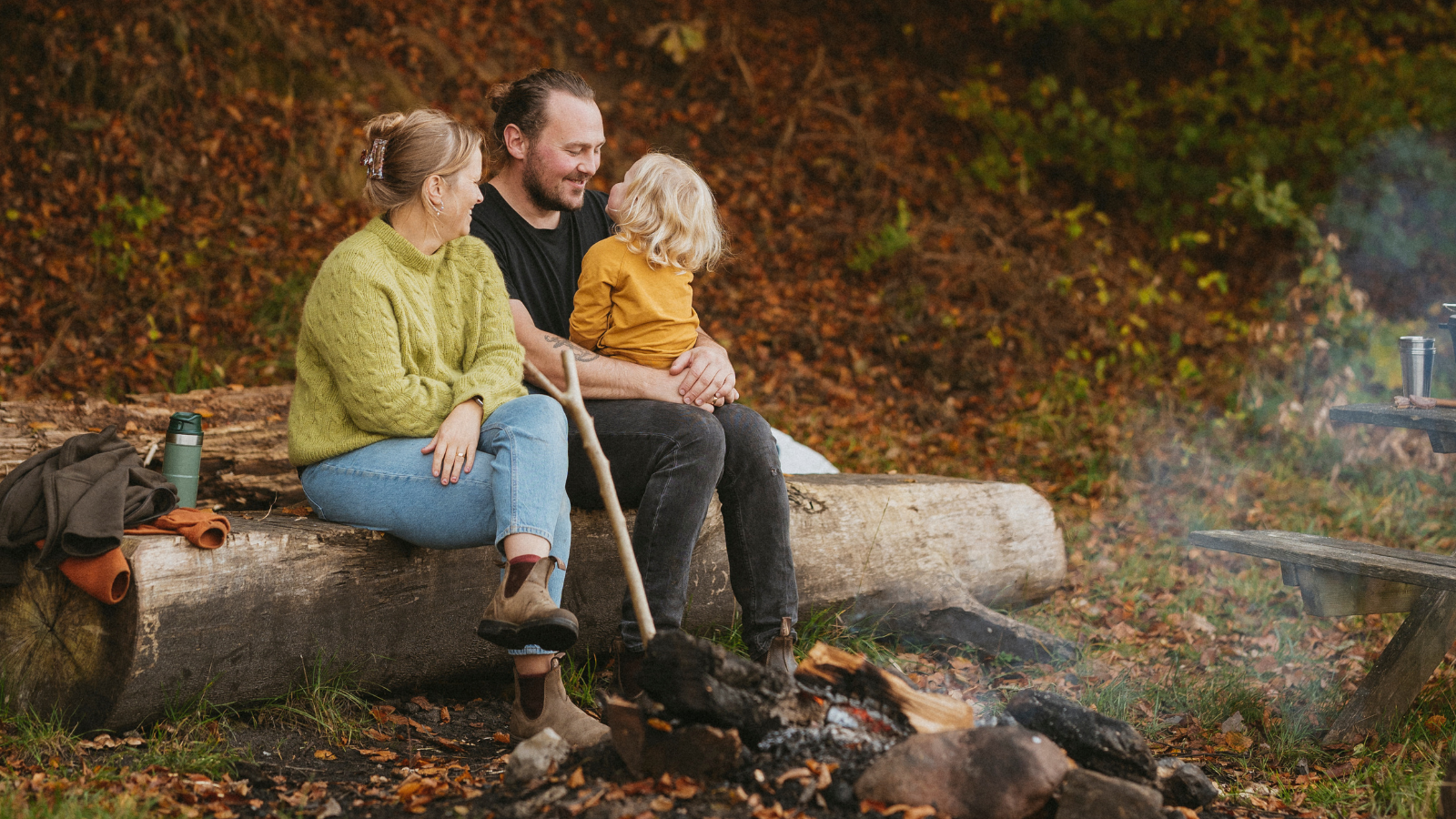 Familietur i naturen ved Fredericia