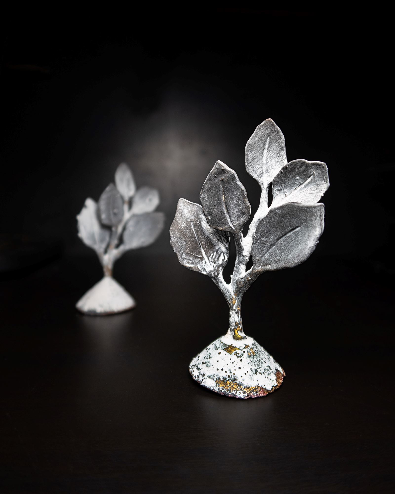 Skulptur af bøgeblade