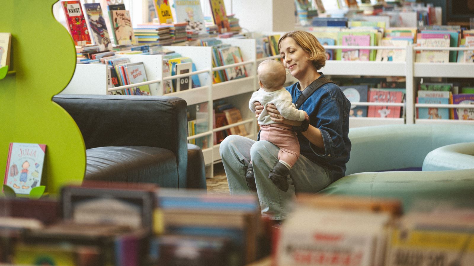 Familie på Fredericia bibliotek